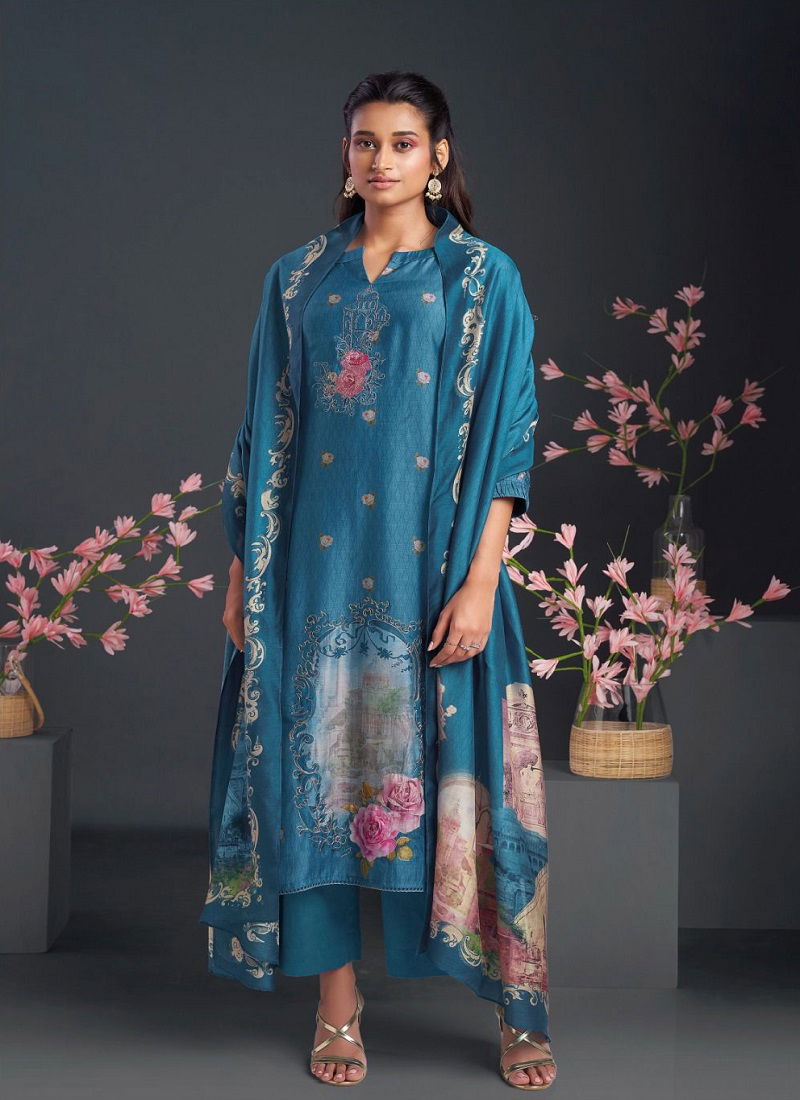 Shayla 1918 By Ganga Heavy Printed Suits Catalog
